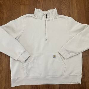 Carhartt Women XL Relaxed Fit Midweight Half Zip Sweatshirt Fleece Pullover
